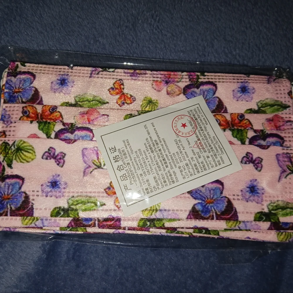 NEW! Medical Grade Cloth Disposable Face Masks in Spring Themes